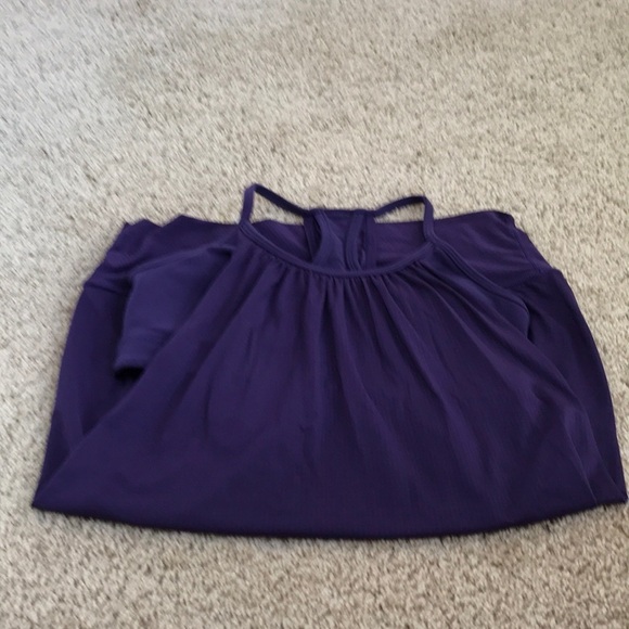 LULULEMON Athletica Size 4 dark violet No Limit tank - Picture 6 of 6